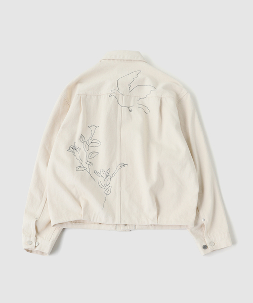 TANAKA（タナカ）の「TANAKA (タナカ) THE JEAN JACKET（デニムジャケット・メンズ・ホワイト・LARGE/MEDIUM）」の2枚目の写真