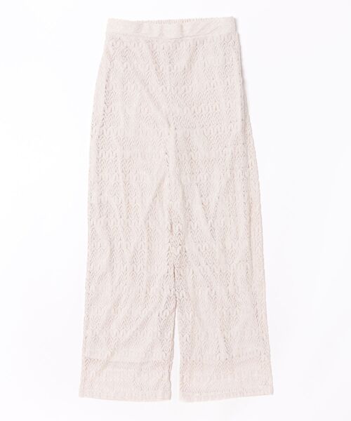 CECIL McBEE(セシルマクビー)の「カットレースストレートパンツ(その他パンツ・レディース・ブラック/アイボリー/ブルー・MEDIUM/LARGE)」の2枚目の写真