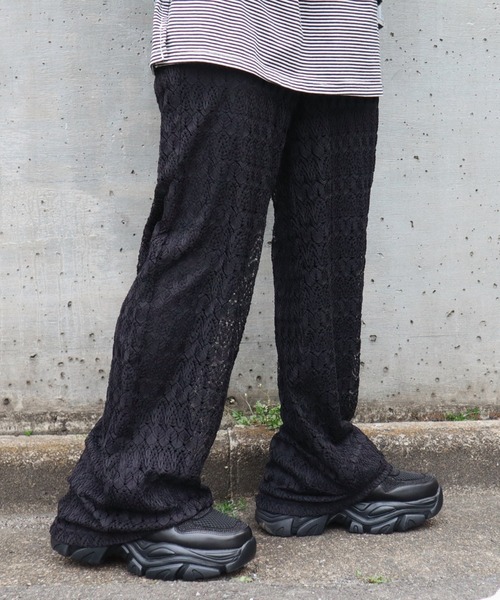 CECIL McBEE(セシルマクビー)の「カットレースストレートパンツ(その他パンツ・レディース・ブラック/アイボリー/ブルー・MEDIUM/LARGE)」の19枚目の写真