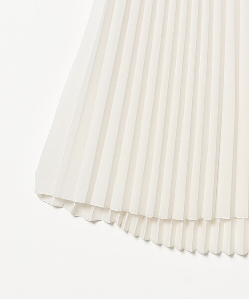 Demi-Luxe BEAMS（デミルクス ビームス）の「プリーツ ノースリーブ プルオーバー（シャツ/ブラウス・レディース・ネイビー/オフホワイト・ONE SIZE）」の9枚目の写真