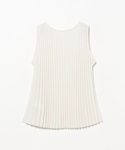 Demi-Luxe BEAMS（デミルクス ビームス）の「【8/6値下げ】プリーツ ノースリーブ プルオーバー（シャツ/ブラウス・レディース・ネイビー/オフホワイト・ONE SIZE）」の20枚目の写真