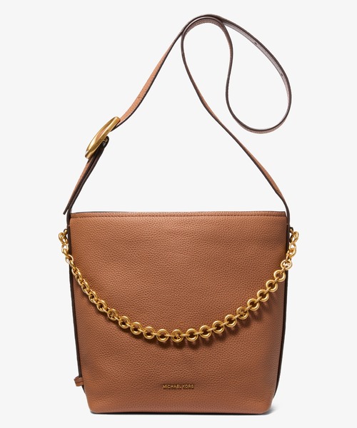 MICHAEL KORS(マイケルコース)の「NOLITA ペブルレザー チェーン バケットバッグ ショルダートート スモール(ショルダーバッグ・レディース・ブラウン系・FREE)」の1枚目の写真