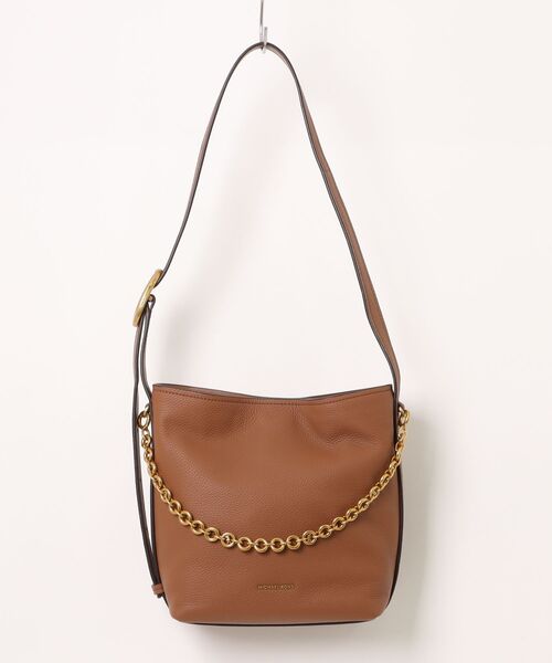 MICHAEL KORS(マイケルコース)の「NOLITA ペブルレザー チェーン バケットバッグ ショルダートート スモール(ショルダーバッグ・レディース・ブラウン系・FREE)」の5枚目の写真
