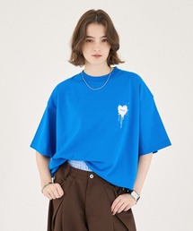 ONCILY（オンシェリー）の「26SS HEART LOGO DRAW CODE T-SHIRT / ハートロゴドローコードTシャツ（Tシャツ/カットソー）」