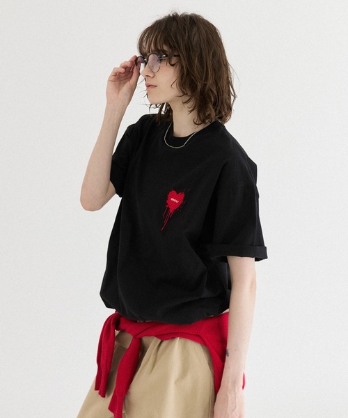 26SS HEART LOGO DRAW CODE T-SHIRT / ハートロゴドローコードTシャツ