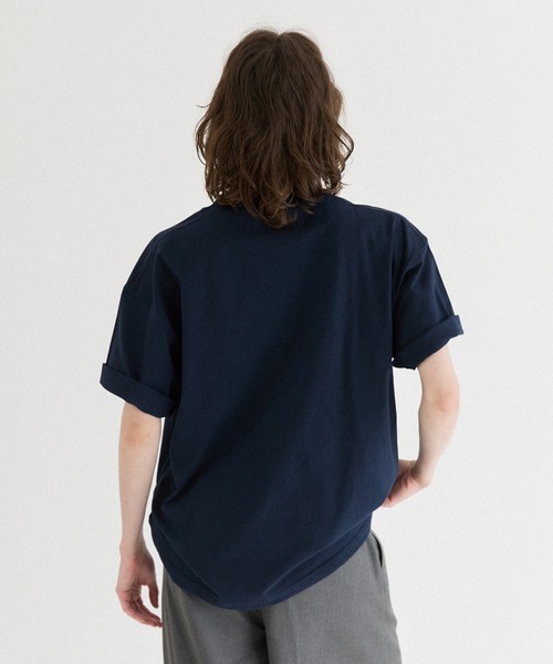 ONCILY（オンシェリー）の「26SS HEART LOGO DRAW CODE T-SHIRT / ハートロゴドローコードTシャツ（Tシャツ/カットソー・メンズ・ピンク/ホワイト系その他3/ホワイト系その他/ホワイト系その他5/ライトブルー/ブラック系その他2/ブラック/ネイビー系/ブラック系その他3/ブラック系その他/ホワイト系その他4/ホワイト系その他2/ボルドー/ネイビー系1・SMALL/LARGE/MEDIUM）」の22枚目の写真