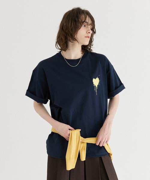 ウジョー Ujoh  21SS フロントドローコードTシャツ 半袖 3 ネイビー GERRY ドローコードポケットTシャツ メンズ