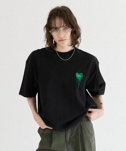 ハートロゴプリントTシャツ ハートロゴプリントTシャツ[pm255a] | レディースファッション通販の