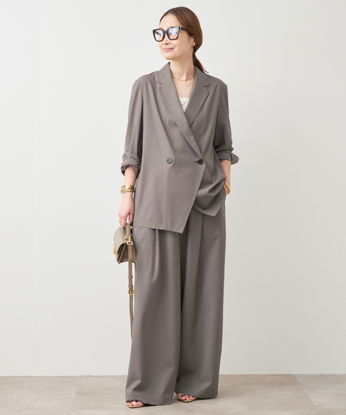 Deuxieme Classe（ドゥーズィエムクラス）の「SPWOOL パンツ（スラックス・レディース・モカ/ネイビー・34/36/38）」の8枚目の写真