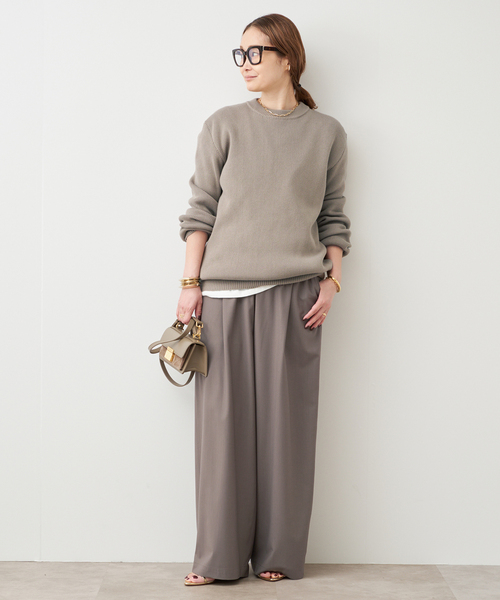 Deuxieme Classe（ドゥーズィエムクラス）の「SPWOOL パンツ（スラックス・レディース・モカ/ネイビー・34/36/38）」の11枚目の写真