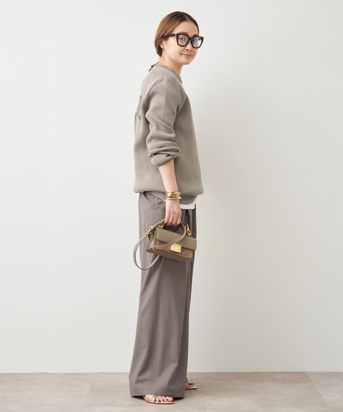 Deuxieme Classe（ドゥーズィエムクラス）の「SPWOOL パンツ（スラックス・レディース・モカ/ネイビー・34/36/38）」の12枚目の写真