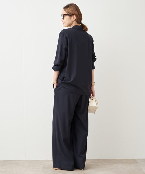 Deuxieme Classe(ドゥーズィエムクラス)の「SPWOOL パンツ(スラックス・レディース・モカ/ネイビー・34/36/38)」の5枚目の写真
