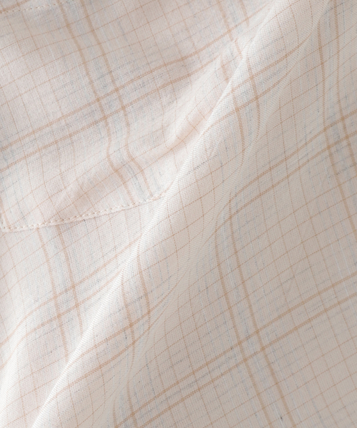 PULP/417EDIFICE（パルプフォーワンセブンエディフィス）の「HOPE / ホープ ROOM SHIRT AIRY VANILLA CHECK（シャツ/ブラウス・メンズ・アイボリー・46/44）」の3枚目の写真