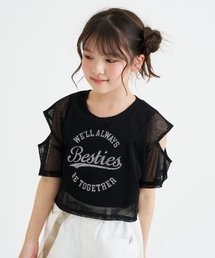 PINK-latte | 【セットアイテム】肩あきメッシュ半袖T+タンクセット(Tシャツ/カットソー)