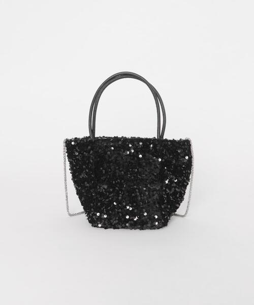 URBAN RESEARCH ROSSO WOMEN（アーバンリサーチ　ロッソ）の「2WAY spangle bag（ハンドバッグ・レディース・ブラック・-）」の2枚目の写真