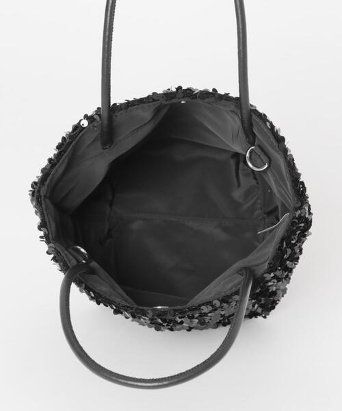 URBAN RESEARCH ROSSO WOMEN（アーバンリサーチ　ロッソ）の「2WAY spangle bag（ハンドバッグ・レディース・ブラック・-）」の5枚目の写真