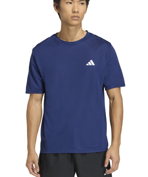 adidas(アディダス)の「アディダス adidas ワークアウト エッセンシャルズ ベース 半袖Tシャツ(Tシャツ/カットソー・メンズ・ライトグレー/ホワイト/ブラック/ダークブルー・LL/L/M/S/3L)」の4枚目の写真