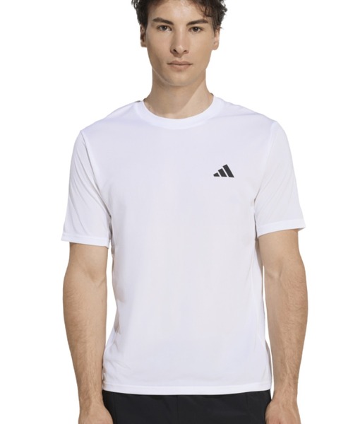 adidas(アディダス)の「アディダス adidas ワークアウト エッセンシャルズ ベース 半袖Tシャツ(Tシャツ/カットソー・メンズ・ライトグレー/ホワイト/ブラック/ダークブルー・LL/L/M/S/3L)」の1枚目の写真