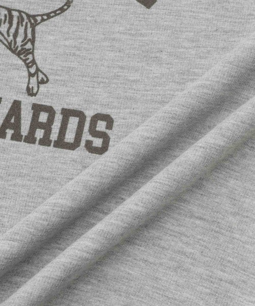 Mac-House（マックハウス）の「Idnes　ミニ裏毛 フロントプリント 5分袖Tシャツ（Tシャツ/カットソー・レディース・グレー/サックスブルー/ブラウン・FREE）」の6枚目の写真