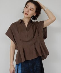 GALLARDAGALANTE（ガリャルダガランテ）の「【WEB限定】ハーフスリーブウエストシェイプシャツ（シャツ/ブラウス）」