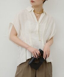 GALLARDAGALANTE | 【WEB限定】ハーフスリーブウエストシェイプシャツ(シャツ/ブラウス)