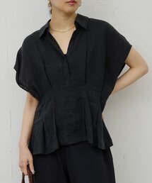 GALLARDAGALANTE | 【WEB限定】ハーフスリーブウエストシェイプシャツ(シャツ/ブラウス)