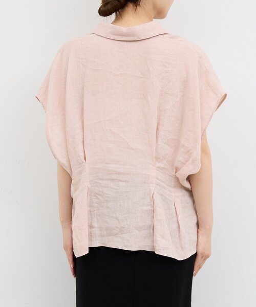 GALLARDAGALANTE（ガリャルダガランテ）の「【WEB限定】ハーフスリーブウエストシェイプシャツ（シャツ/ブラウス・レディース・ホワイト/ブラウン/ピンク/ブラック・FREE）」の17枚目の写真