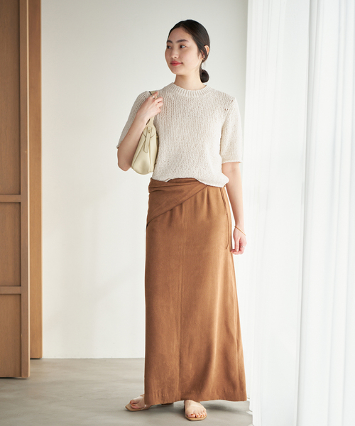 plage（プラージュ）の「Italian yarn CO half ニット（ニット/セーター・レディース・アイボリー/ピンク/ベージュ・FREE）」の10枚目の写真