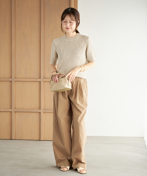 plage（プラージュ）の「Italian yarn CO half ニット（ニット/セーター・レディース・アイボリー/ピンク/ベージュ・FREE）」の11枚目の写真