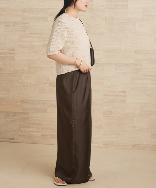 plage（プラージュ）の「Italian yarn CO half ニット（ニット/セーター・レディース・アイボリー/ピンク/ベージュ・FREE）」の14枚目の写真