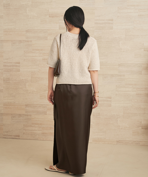 plage（プラージュ）の「Italian yarn CO half ニット（ニット/セーター・レディース・アイボリー/ピンク/ベージュ・FREE）」の15枚目の写真