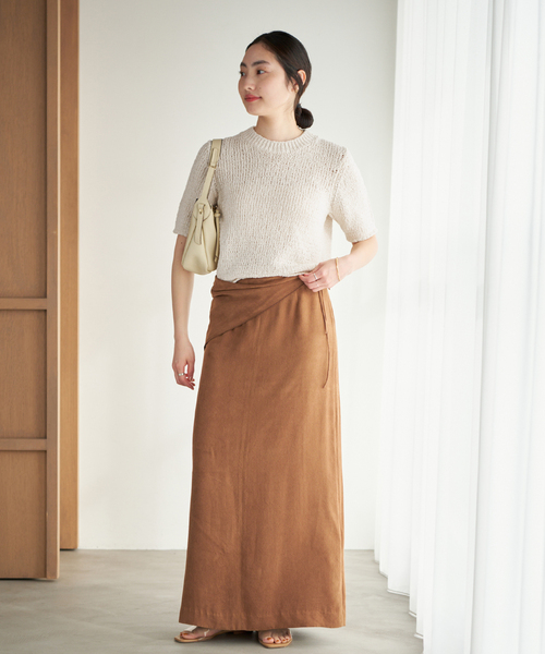 plage（プラージュ）の「Italian yarn CO half ニット（ニット/セーター・レディース・アイボリー/ピンク/ベージュ・FREE）」の19枚目の写真