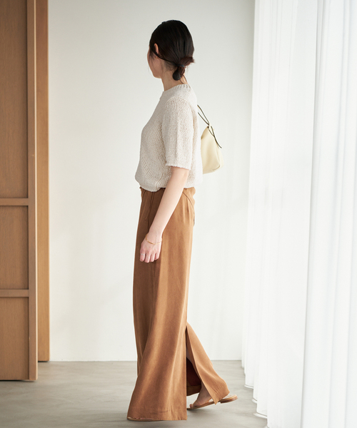 plage（プラージュ）の「Italian yarn CO half ニット（ニット/セーター・レディース・アイボリー/ピンク/ベージュ・FREE）」の20枚目の写真