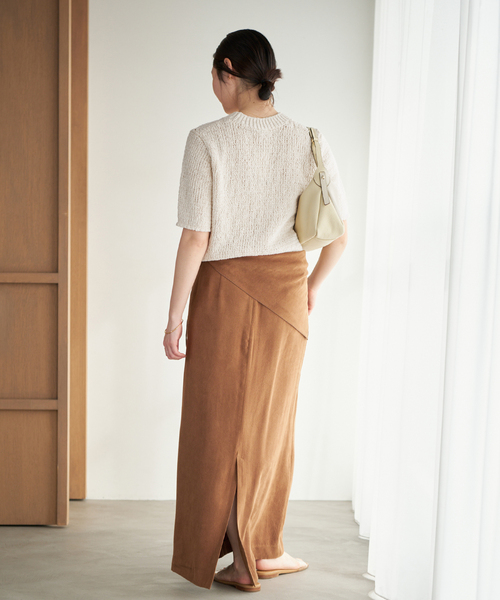 plage（プラージュ）の「Italian yarn CO half ニット（ニット/セーター・レディース・アイボリー/ピンク/ベージュ・FREE）」の21枚目の写真