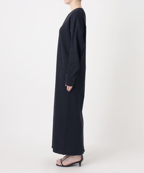 B.C STOCK(ベーセーストック)の「ウォッシャブル / ワッフルヘンリーネックワンピース(ワンピース・レディース・アイボリー/コバルトブルー・FREE)」の20枚目の写真
