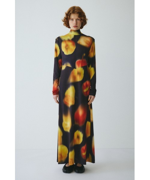 HeRIN.CYE(ヘリンドットサイ)の「Paprika pattern dress パプリカパターンドレス(ワンピース・レディース・ブルー系その他3/イエロー系その他・FREE)」の1枚目の写真