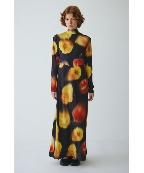 HeRIN.CYE(ヘリンドットサイ)の「Paprika pattern dress パプリカパターンドレス(ワンピース・レディース・ブルー系その他3/イエロー系その他・FREE)」の3枚目の写真