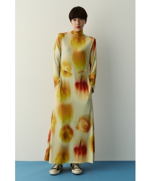 HeRIN.CYE(ヘリンドットサイ)の「Paprika pattern dress パプリカパターンドレス(ワンピース・レディース・ブルー系その他3/イエロー系その他・FREE)」の11枚目の写真