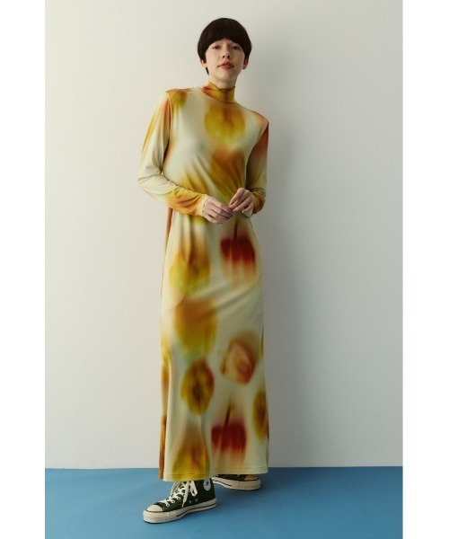 HeRIN.CYE(ヘリンドットサイ)の「Paprika pattern dress パプリカパターンドレス(ワンピース・レディース・ブルー系その他3/イエロー系その他・FREE)」の12枚目の写真