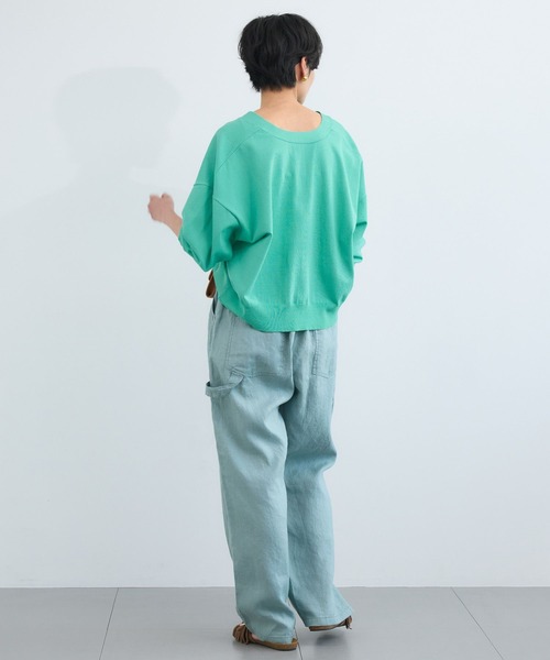 BARNYARDSTORM（バンヤードストーム）の「BARNYARDSTORM /  ワイドシルエットＶカーディガン / ハンドウォッシャブル（カーディガン/ボレロ・レディース・セージグリーン/ブラック・FREE）」の13枚目の写真