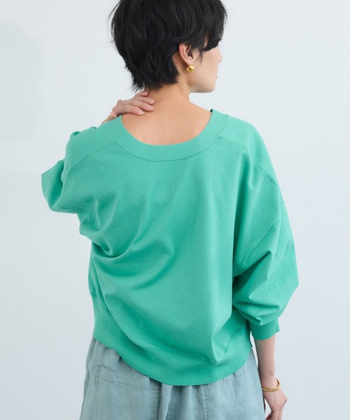 BARNYARDSTORM（バンヤードストーム）の「BARNYARDSTORM /  ワイドシルエットＶカーディガン / ハンドウォッシャブル（カーディガン/ボレロ・レディース・セージグリーン/ブラック・FREE）」の10枚目の写真