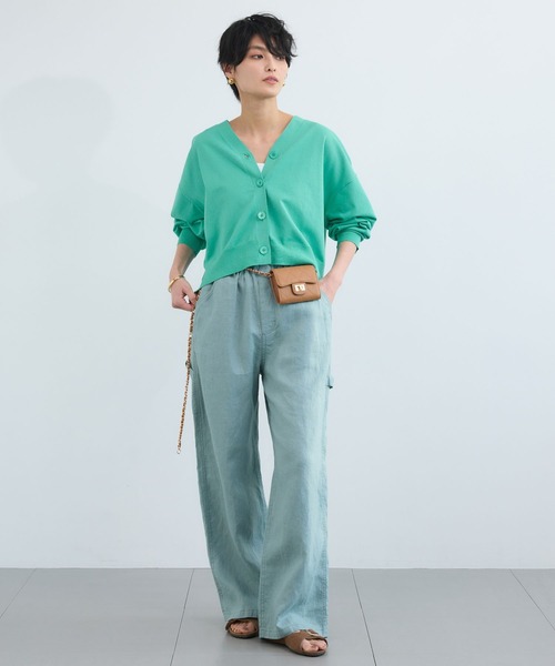 BARNYARDSTORM（バンヤードストーム）の「BARNYARDSTORM /  ワイドシルエットＶカーディガン / ハンドウォッシャブル（カーディガン/ボレロ・レディース・セージグリーン/ブラック・FREE）」の19枚目の写真