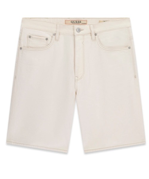 Guess（ゲス）の「CARSON デニムパンツ ショートパンツ ショーツ（デニムパンツ・メンズ・アイボリー・28inch/29inch/30inch/31inch/33inch）」の5枚目の写真