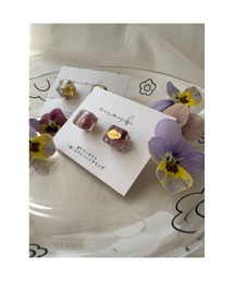 【marumusubi】viola square ピアス(MA)