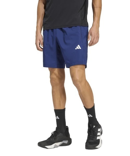 adidas(アディダス)の「アディダス adidas ワークアウト エッセンシャルズ ベース ウーブンショーツ(その他パンツ・メンズ・ダークブルー/ブラック・M/LL/3L/L)」の1枚目の写真