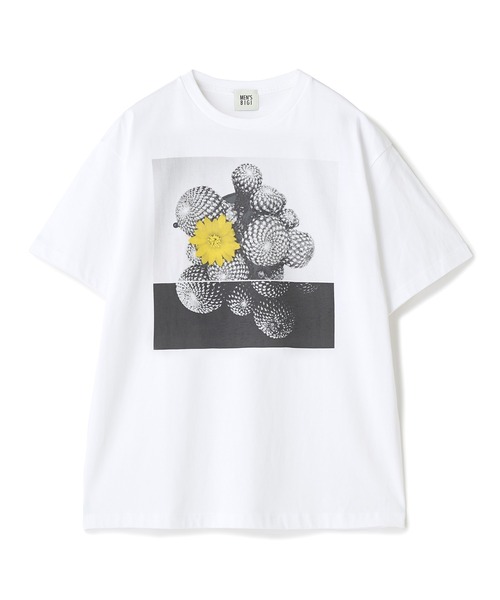 MEN'S BIGI(メンズビギ)の「【THE FASCINATED/ザ ファシネイテッド】コラボ サボテンイエローグラフィックTシャツ(Tシャツ/カットソー・メンズ・ホワイト系その他・03/02)」の1枚目の写真