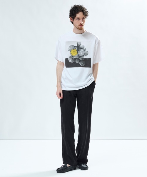 MEN'S BIGI(メンズビギ)の「【THE FASCINATED/ザ ファシネイテッド】コラボ サボテンイエローグラフィックTシャツ(Tシャツ/カットソー・メンズ・ホワイト系その他・03/02)」の11枚目の写真