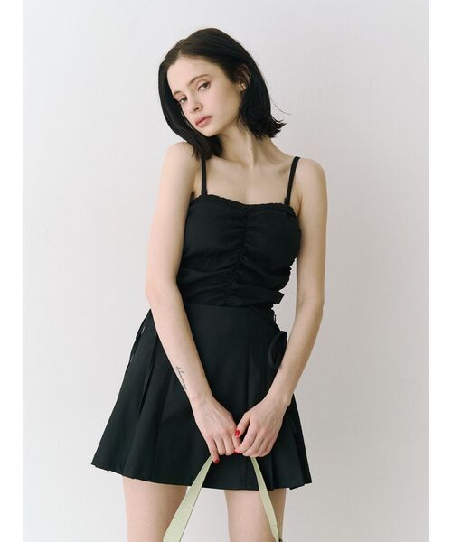 jouetie（ジュエティ）の「バックオープンチューブトップ（キャミソール・レディース・ブラック/レッド/オフホワイト・MEDIUM）」の14枚目の写真