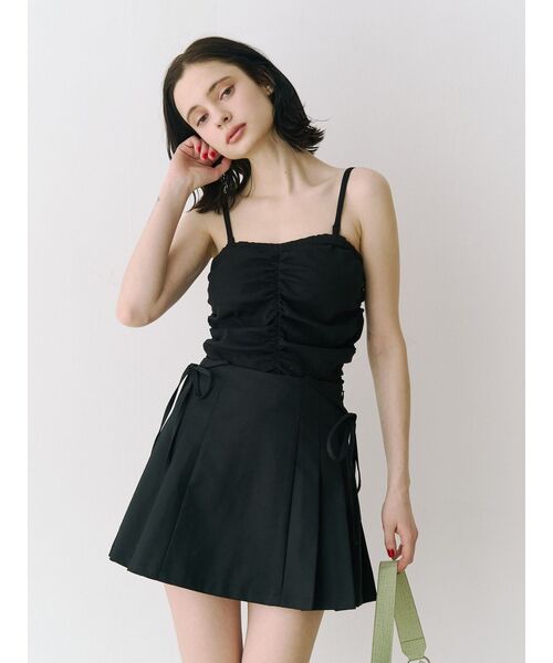 jouetie（ジュエティ）の「バックオープンチューブトップ（キャミソール・レディース・ブラック/レッド/オフホワイト・MEDIUM）」の15枚目の写真