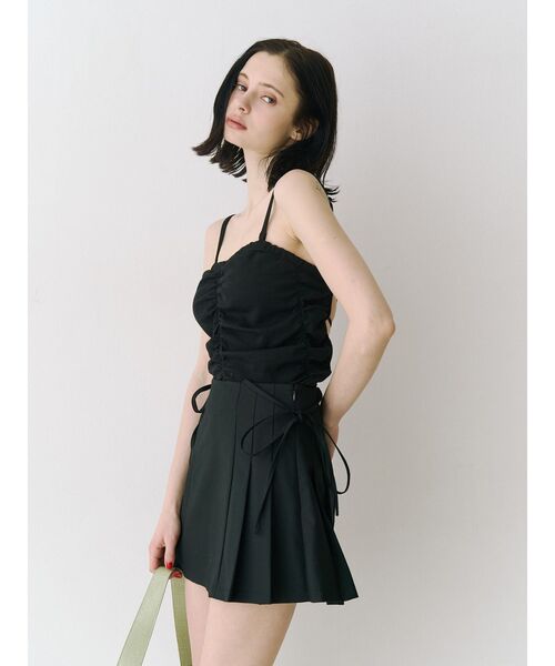 jouetie（ジュエティ）の「バックオープンチューブトップ（キャミソール・レディース・ブラック/レッド/オフホワイト・MEDIUM）」の16枚目の写真